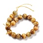 Natural Tiger Eye Beads Strands, Dyed, Round