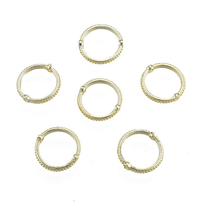 Perle en laiton cadres, cadres de cercle, anneau, sans nickel
