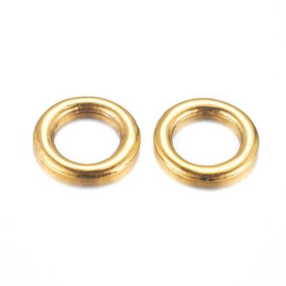 Tibetan Style Linking Rings, Lead Free and Cadmium Free, 14.5x2mm, Hole: 10mm