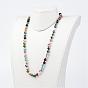 Естественные ожерелья перлы драгоценный камень, бисера ожерелья, круглые, 35 дюйм