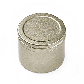 Round Aluminium Tin Cans, Aluminium Jar, Storage Containers for Cosmetic, Candles, Candies, with Screw Top Lid, Textured