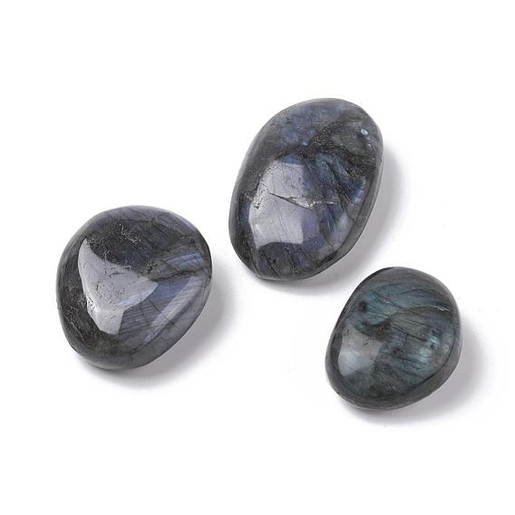 Natural Labradorite Beads, Healing Stones, for Energy Balancing Meditation Therapy, Tumbled Stone, No Hole/Undrilled, Nuggets