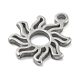 Laser Cut 304 Stainless Steel Charms, Sun Charms