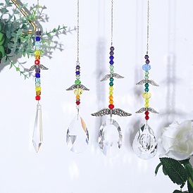 Colgante de cristal con forma de atrapasol, creador de arcoiris, bricolaje jardín y decoración del hogar