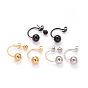 304 Stainless Steel Stud Earrings, Hypoallergenic Earrings, 21mm, Pin: 0.8mm