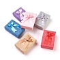 Cardboard Jewelry Boxes, with Ribbon Bowknot and Sponge, For Rings, Earrings, Necklaces, Rectangle