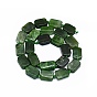 Brins de perles de jade canadien naturel, rectangle