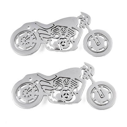 201 Stainless Steel Motorcycle Lapel Pin, Creative Badge for Backpack Clothes, Nickel Free & Lead Free