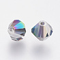 Imitation Austrian Crystal Beads, Grade AAA, Faceted, Bicone