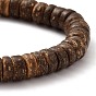 Bracelets extensibles rondelle en noix de coco naturelle