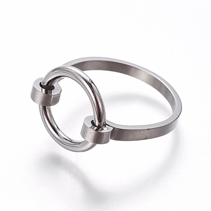304 anillos de dedo del acero inoxidable, anillo