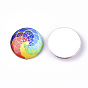 Flatback Glass Cabochons for DIY Projects, Dome/Half Round with Mixed Patterns
