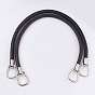 Imitation Leather Bag Handles, with Alloy Findings, for Bag Straps Replacement Accessories