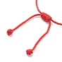 Nylon Braided Knot Cord Bracelet, Lucky Adjustable Bracelet for Kids