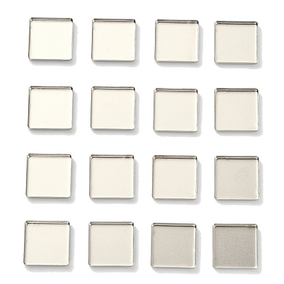 Palettes vides en fer blanc, palettes de fards à paupières, pour palettes cosmétiques, carrée