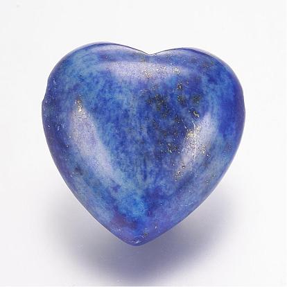 Naturales lapis lazuli de Cuentas, corazón