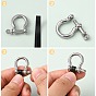 304 Stainless Steel Screw D-Ring Anchor Shackle Clasps