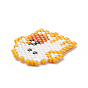 Handmade Japanese Seed Loom Pattern Seed Beads, Halloween Theme Pendants