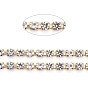 304 cadenas de strass de diamantes de imitación de acero inoxidable, con carrete, cadenas de la taza del Rhinestone