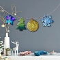 Christmas Silicone Pendants Molds, Resin Casting Molds, For DIY UV Resin, Epoxy Resin Jewelry Making, Star, Chrismtas Tree, Snowflake, Socks, Snowman, Bell