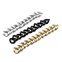 Handmade Spray Painted CCB Plastic Curb Chains, Twisted Chain, for Handbag Chain Making, Oval
