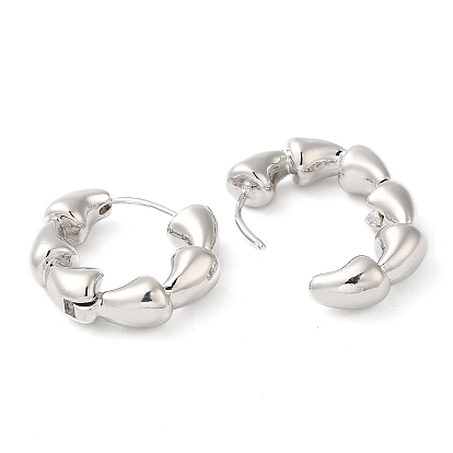 Серьги-кольца из латуни с покрытием стойки для женщин, кольцо