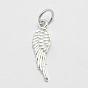 925 Sterling Silver Pendants, Wing, with 925 Stamp