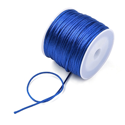30 нейлоновый атласный шнур с плетеным хвостом, бисероплетение, для китайского вязания, изготовление ювелирных изделий