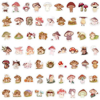 50 самоклеящиеся наклейки в виде грибов из ПВХ., водонепроницаемые наклейки на чемодан, скейтборде, холодильник, шлем, оболочка мобильного телефона