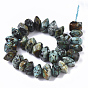 Natural African Turquoise(Jasper) Beads Strands, Nuggets, Faceted