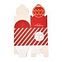 Рождественские тематические бумажные складные подарочные коробки, на подарки конфеты упаковка печенья