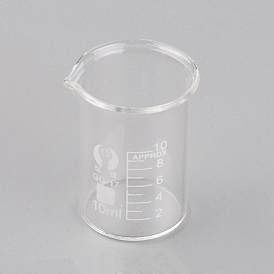 Glass Beaker Measuring Cups, with Graduated Measurements, for Lab