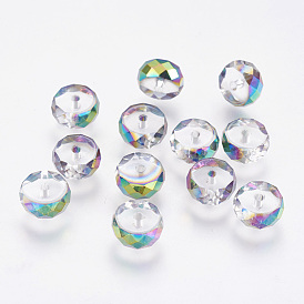 Imitation Austrian Crystal Beads, Grade AAA, Faceted, Flat Round