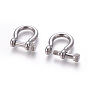 304 Stainless Steel Screw D-Ring Anchor Shackle Clasps, for Bracelets Making
