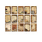 30Pcs 15 Styles Retro Scrapbook Paper Pads, for DIY Album Scrapbook, Background Paper, Diary Decoration