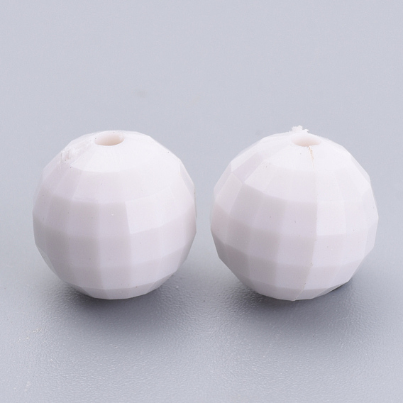 Perles acryliques opaques, perle de terre