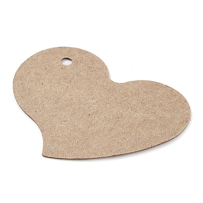 100Pcs Heart Shaped Paper Blank Price Tags, Jewelry Hang Tags