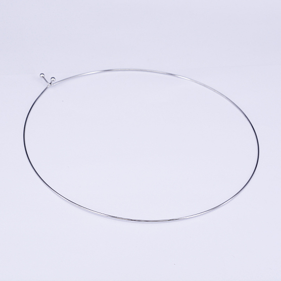 304 Stainless Steel Choker Necklaces, Rigid Necklaces, 4.72 inch (12cm)