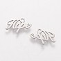 201 Stainless Steel Charms, Inspirational Message Charms, Word Hope