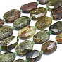 Natural Green Garnet Beads Strands, Andradite Beads, Faceted, Oval