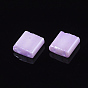 2-Hole Glass Seed Beads, Opaque Colours Luster, Dyed, Rectangle