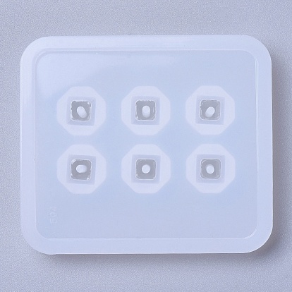 Silicone Bead Molds, Resin Casting Molds, For UV Resin, Epoxy Resin Jewelry Making, Square