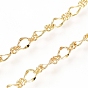 Brass Figure 8 Chain, Figaro Chains, Long-Lasting Plated, with Spool, Soldered