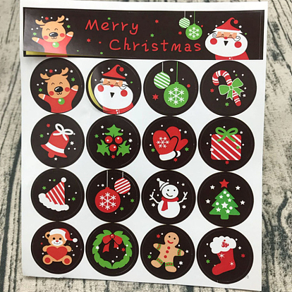 Sealing Stickers, Label Paster Picture Stickers, Cartoon Christmas Theme