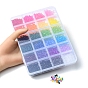 5760 piezas 24 colores cuentas acrílicas transparentes, bicono