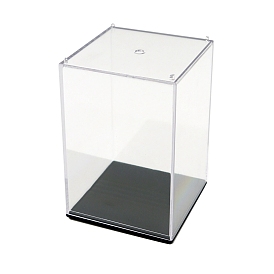 Прямоугольник trasparent акриловые игрушки фигурки дисплей коробки, пыленепроницаемая витрина для минифигурок с подставкой