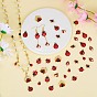 DIY Ladybug Jewelry Making Finding Kit, Including 45Pcs 9 Style Alloy Enamel Connector Charms & Pendants, with Crystal Rhinestones and ABS Plastic Imitation Pearl Beaded