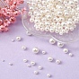 300 pcs 6 tailles abs en plastique imitation perle perles rondes, aucun perles de trou