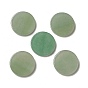 Естественный зеленый авантюрин кабошонов, плоско-круглые