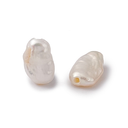 Perles de perles de keshi naturelles baroques, ovale